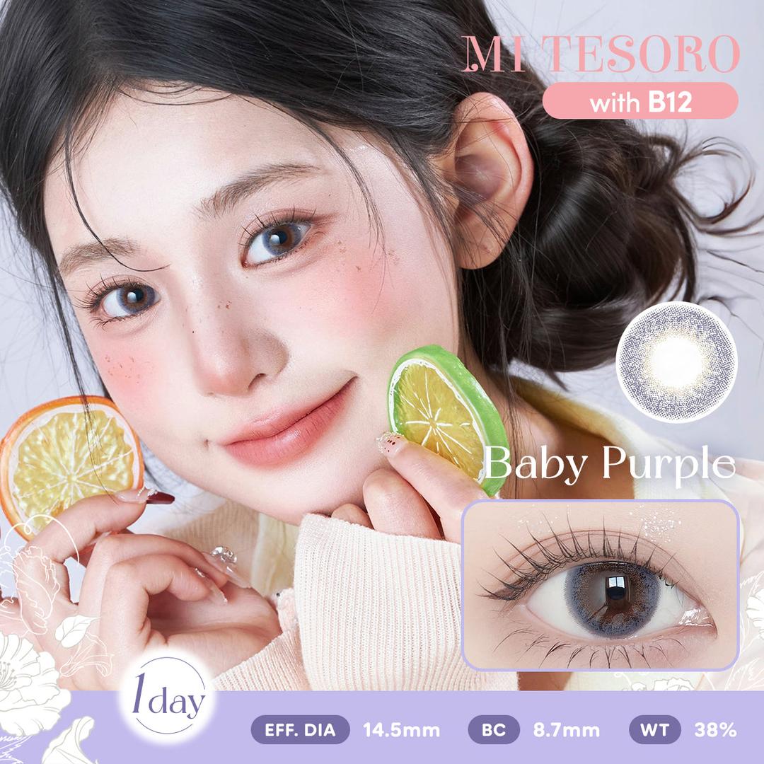 Baby Purple-Mi Tesoro 1 Day Color Con 10pcs (Eff Dia:14.5mm)