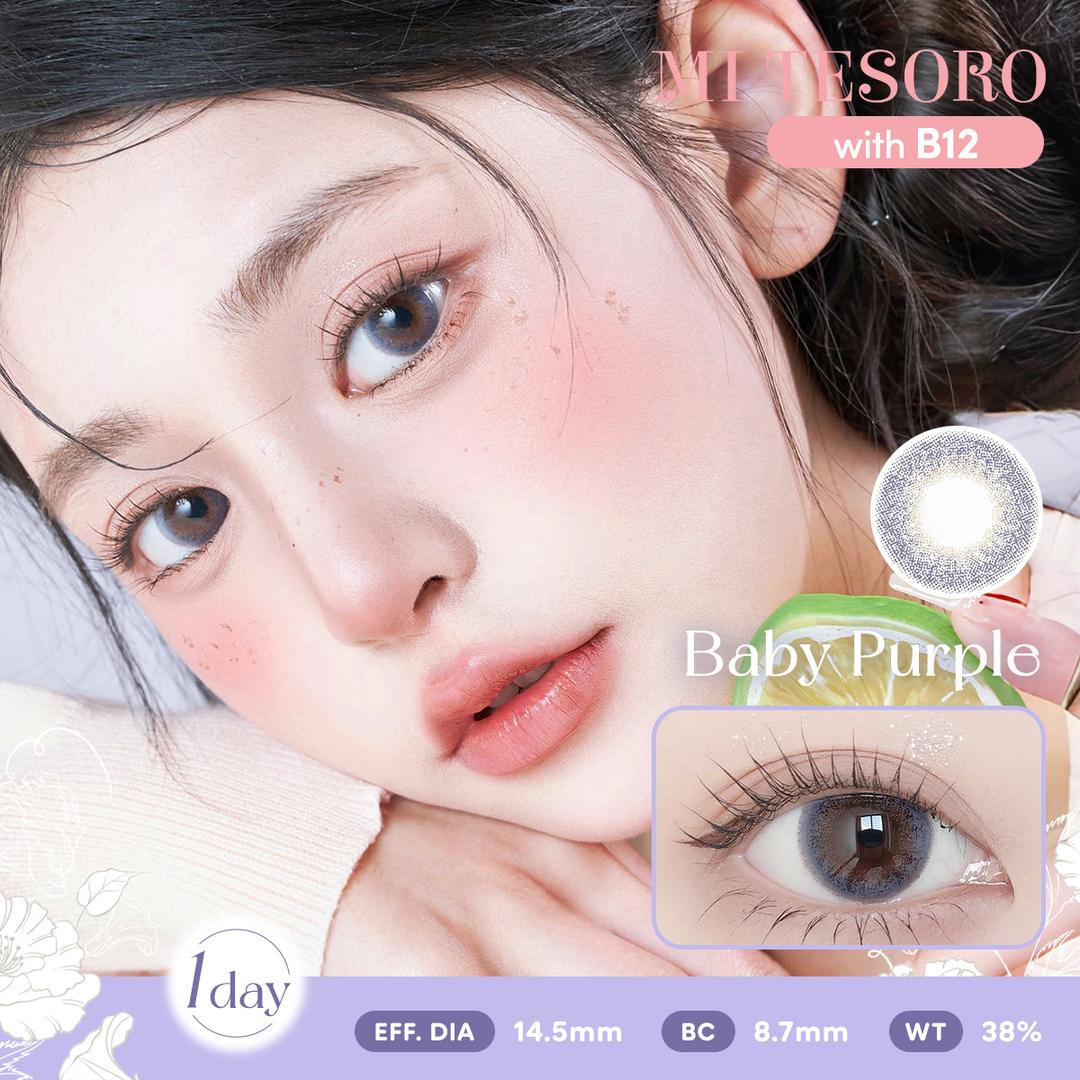 Baby Purple-Mi Tesoro 1 Day Color Con 10pcs (Eff Dia:14.5mm)