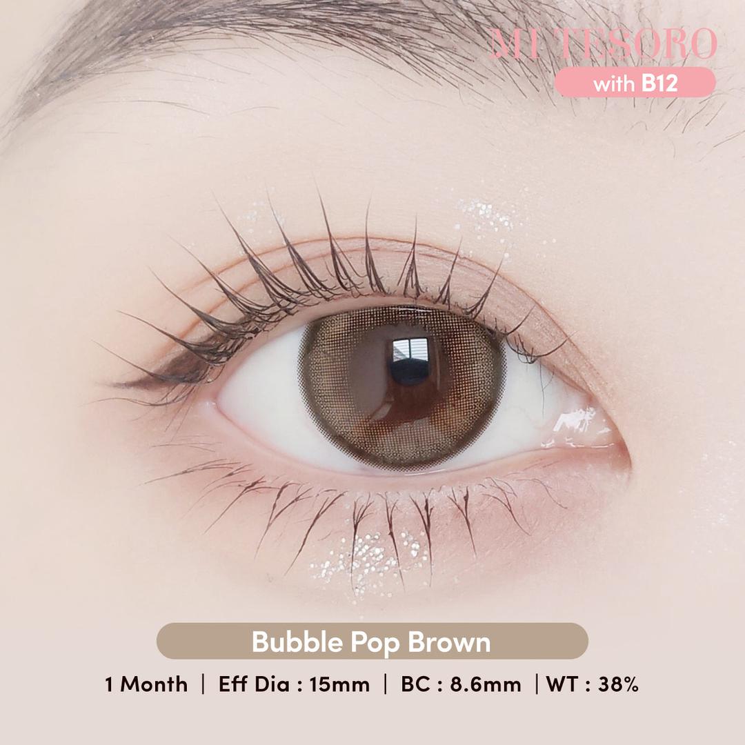 Bubble Pop Brown-Mi Tesoro Monthly Color Con 2pcs (Eff dia:14.5mm)