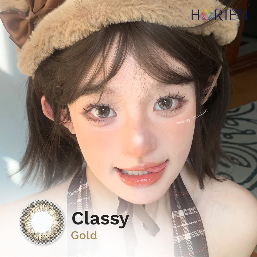 Classy Gold-Eye Secret 38% Monthly Color Lens 2pcs (Eff dia:15mm)