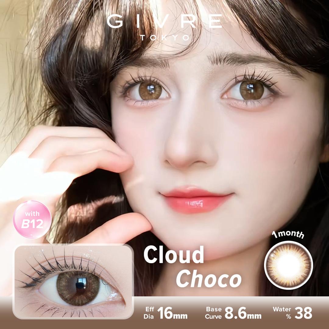 Cloud Choco-Givre Monthly Color Con 2pcs (Eff Dia:15mm)