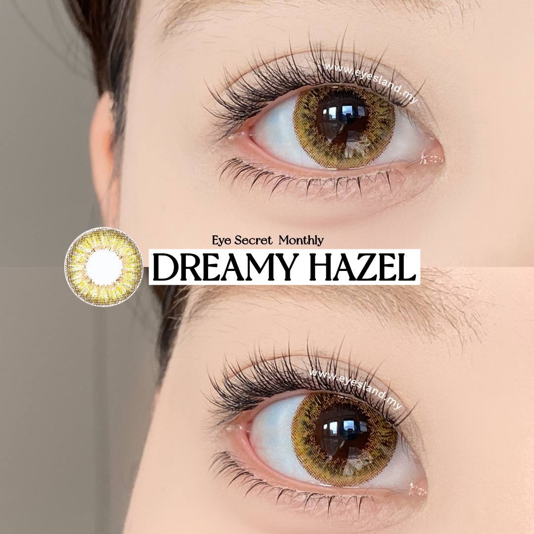 Dreamy Hazel-Eye Secret 38% Monthly Color Lens 2pcs (Eff dia:14.5mm)
