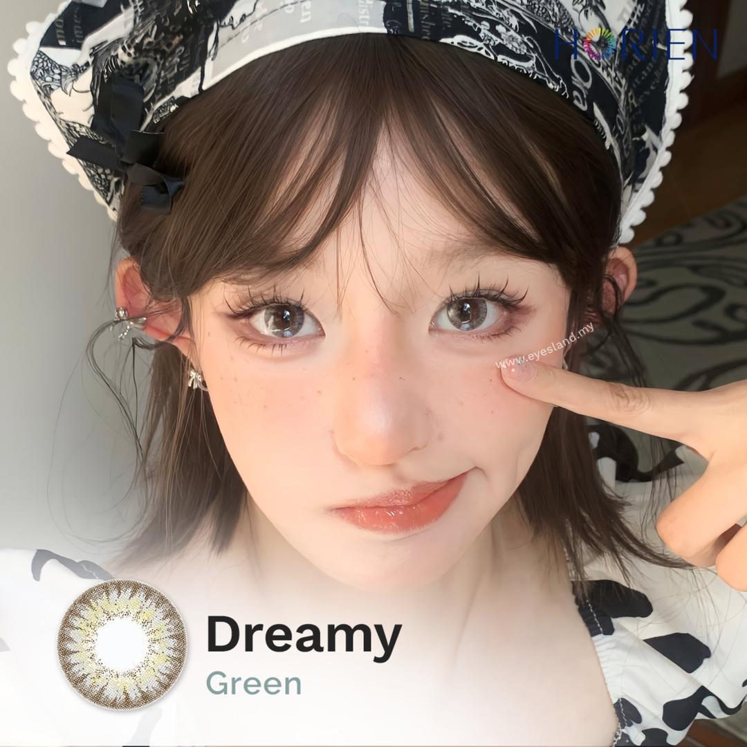 Dreamy Green-Eye Secret 38% Monthly Color Lens 2pcs (Eff dia:14.5mm)