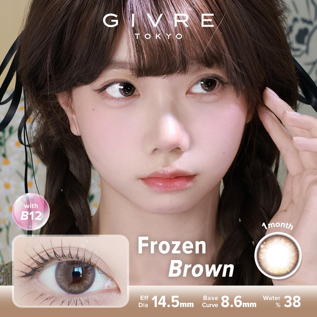 Frozen Brown-Givre Monthly Color Con 2pcs (Eff Dia:14.5mm)