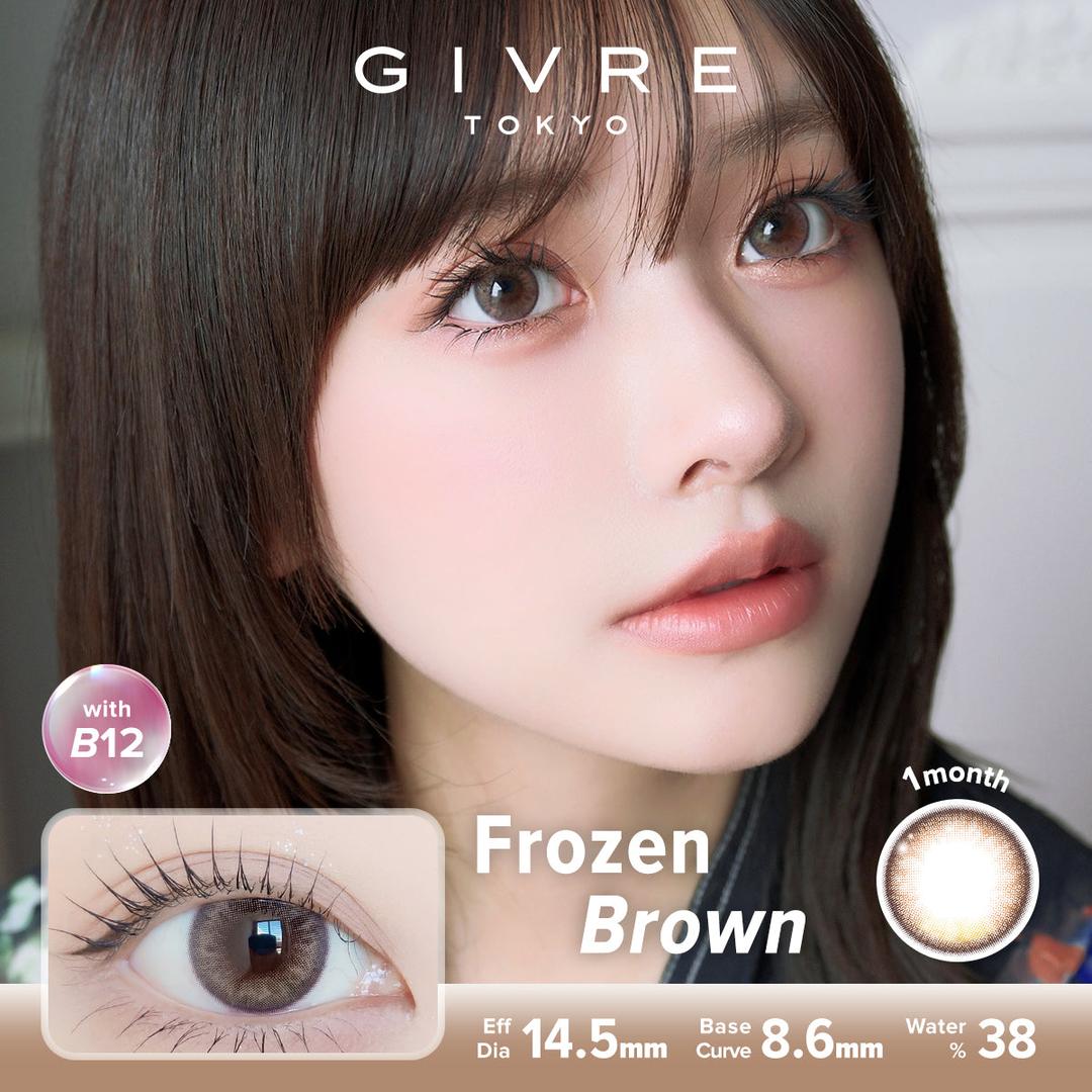 Frozen Brown-Givre Monthly Color Con 2pcs (Eff Dia:14.5mm)