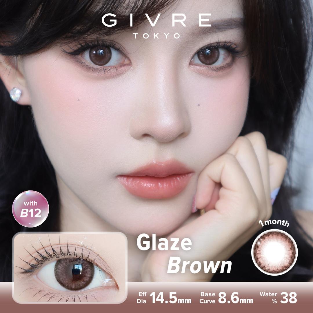 Glaze Brown-Givre Monthly Color Con 2pcs (Eff Dia:14.5mm)