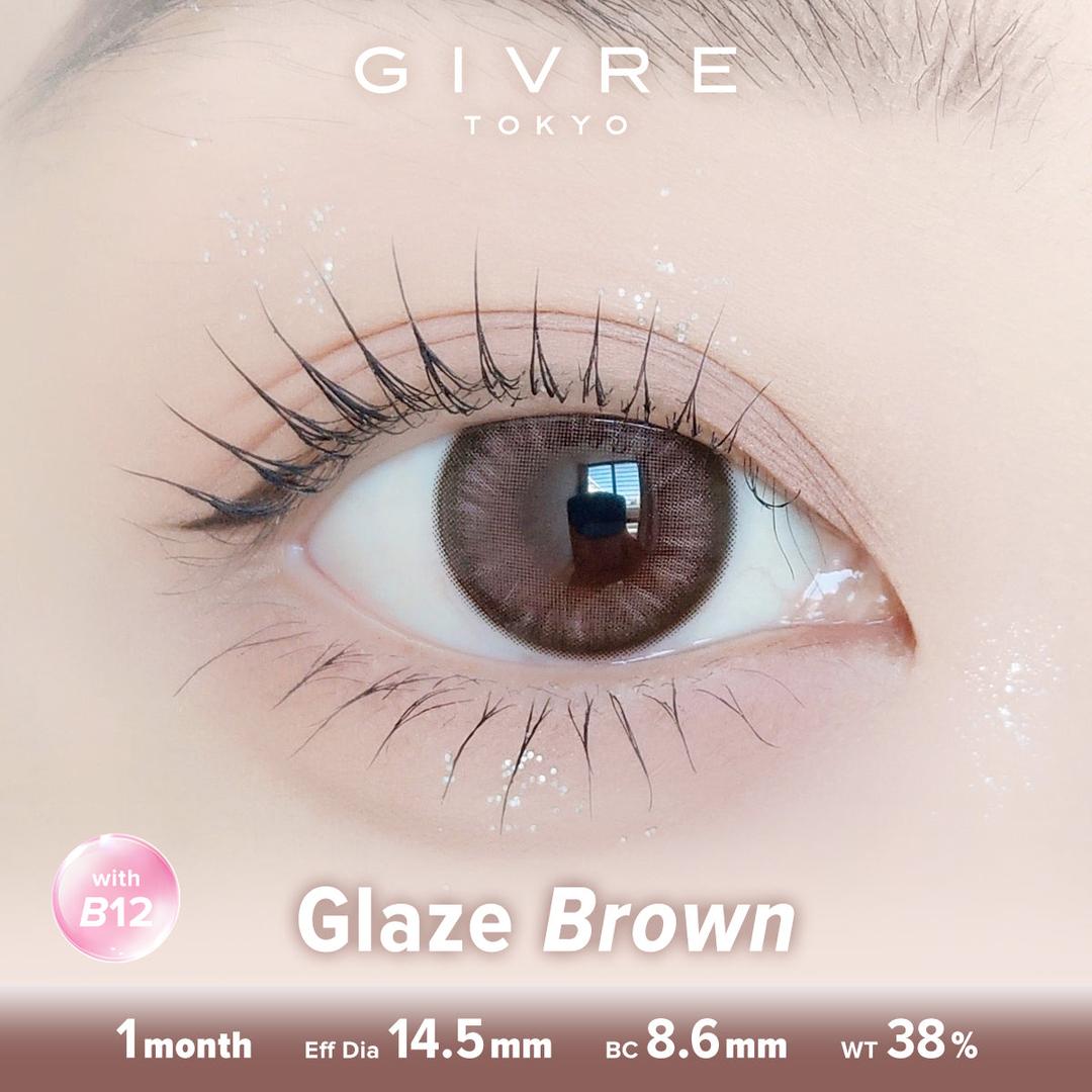 Glaze Brown-Givre Monthly Color Con 2pcs (Eff Dia:14.5mm)