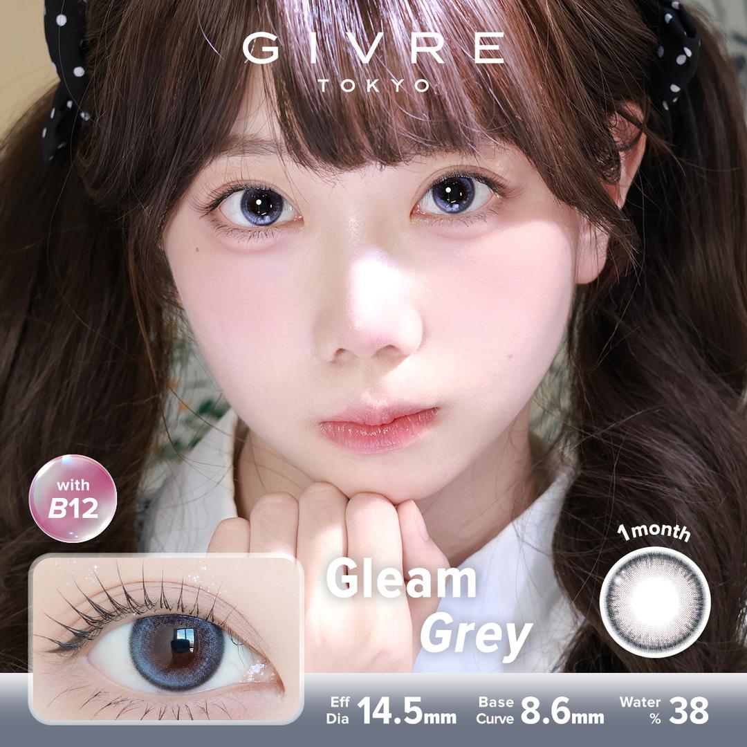 Gleam Grey-Givre Monthly Color Con 2pcs (Eff Dia:14.5mm)