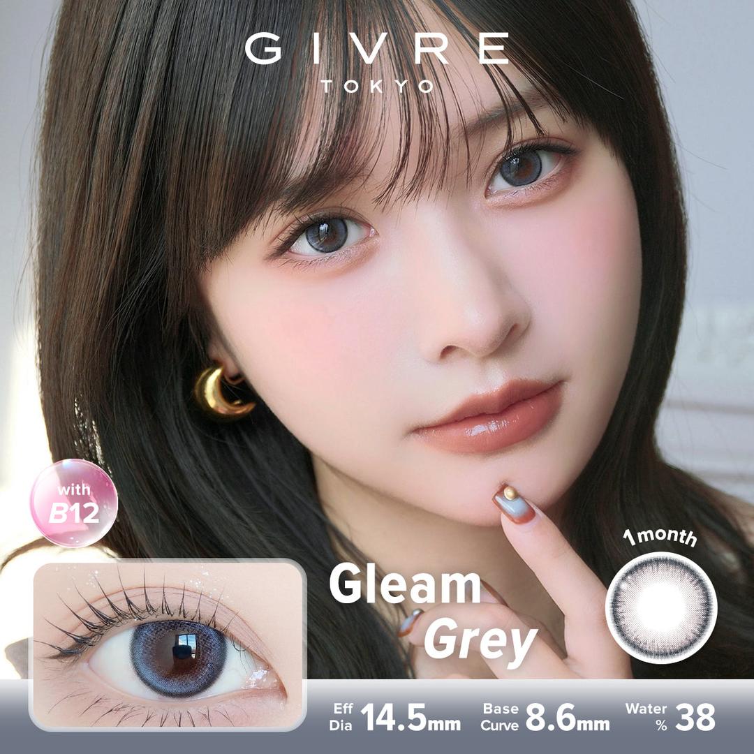 Gleam Grey-Givre Monthly Color Con 2pcs (Eff Dia:14.5mm)