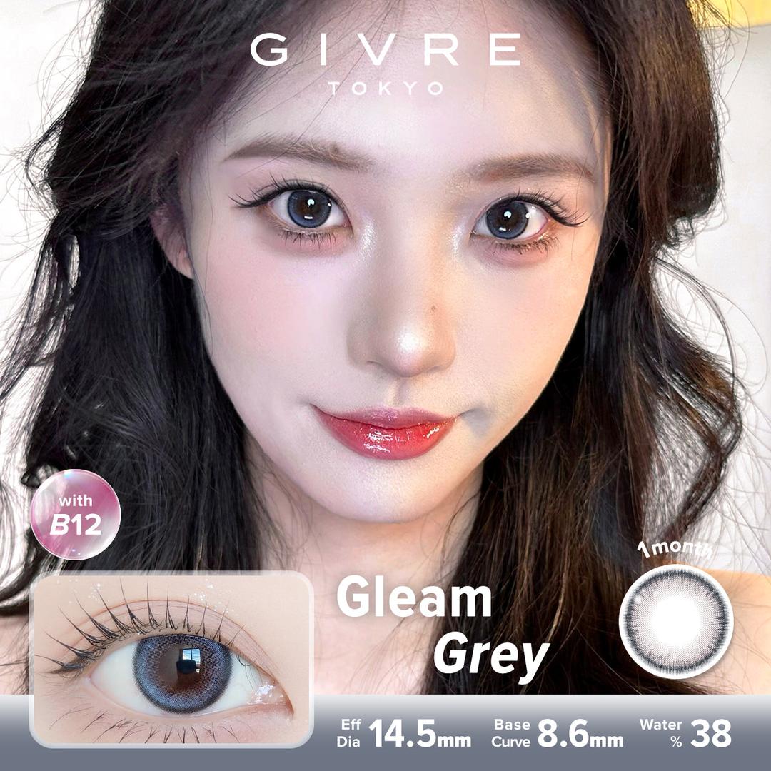 Gleam Grey-Givre Monthly Color Con 2pcs (Eff Dia:14.5mm)