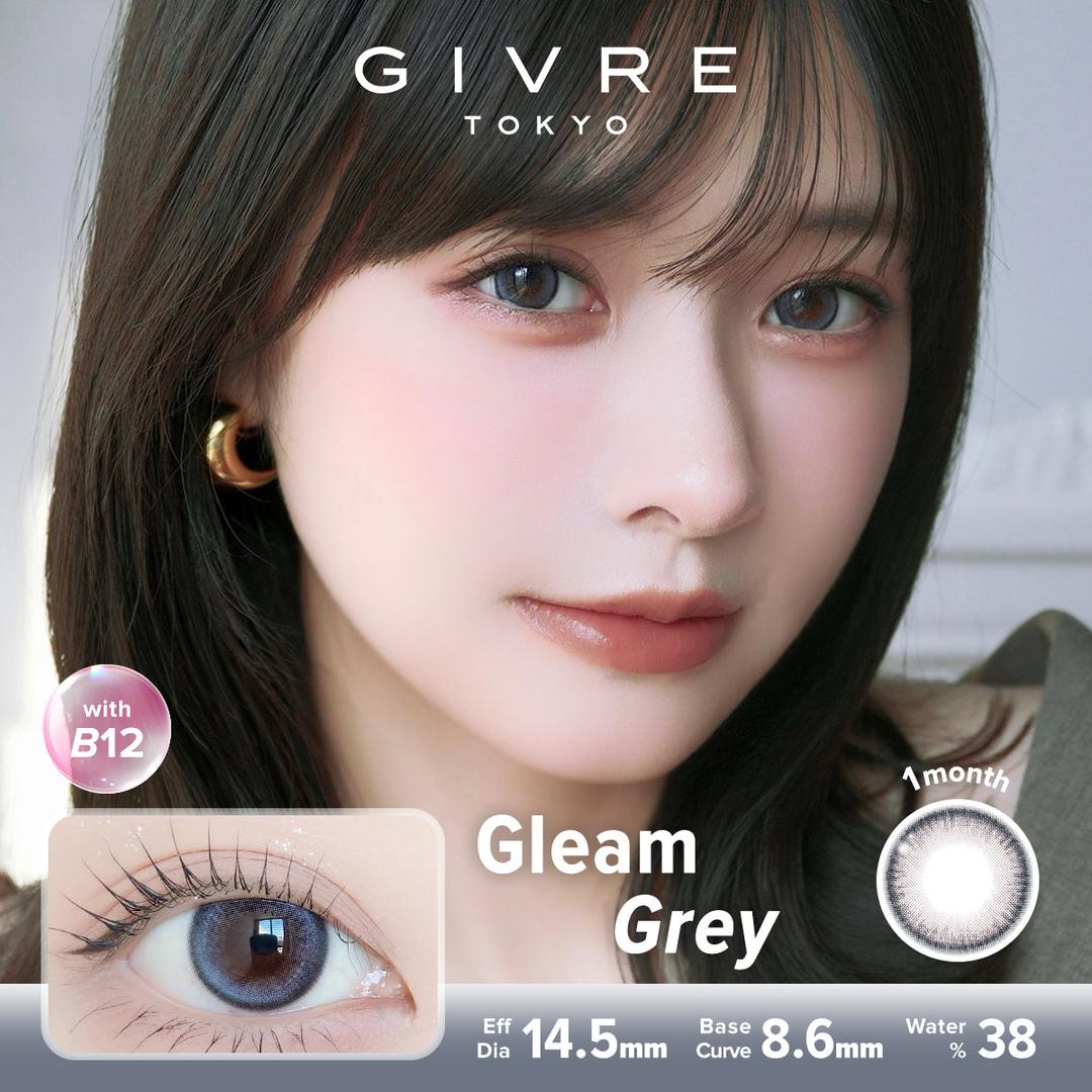 Gleam Grey-Givre Monthly Color Con 2pcs (Eff Dia:14.5mm)