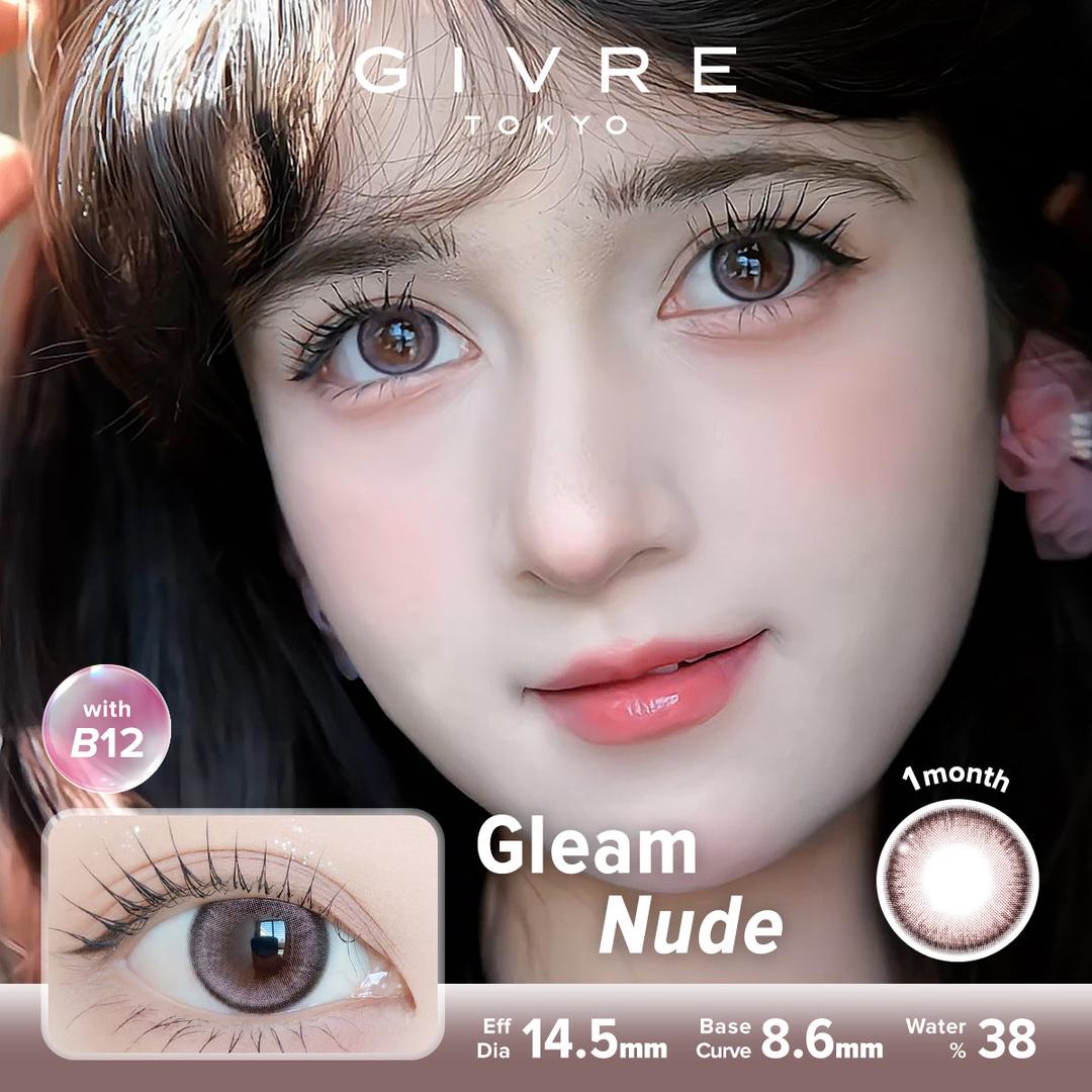 Gleam Nude-Givre Monthly Color Con 2pcs (Eff Dia:14.5mm)