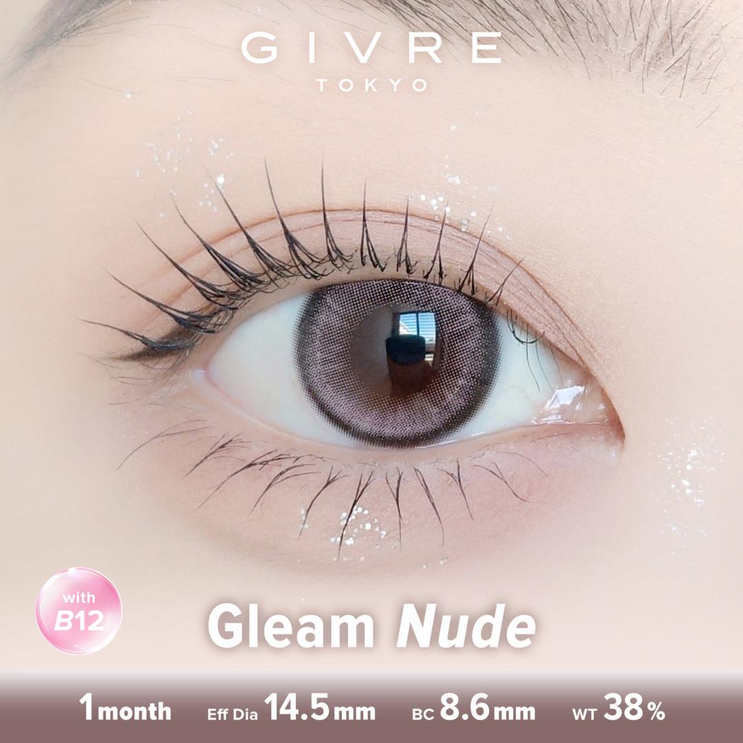 Gleam Nude-Givre Monthly Color Con 2pcs (Eff Dia:14.5mm)