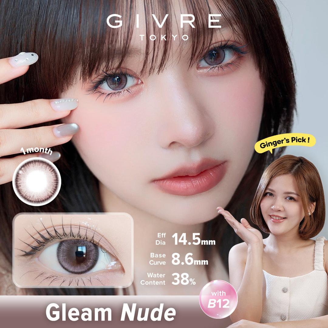 Gleam Nude-Givre Monthly Color Con 2pcs (Eff Dia:14.5mm)