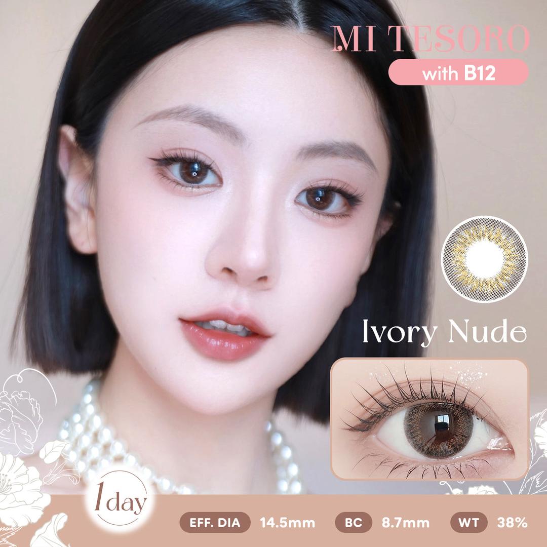 Ivory Nude-Mi Tesoro 1 Day Color Con 10pcs (Eff Dia:14.5mm)