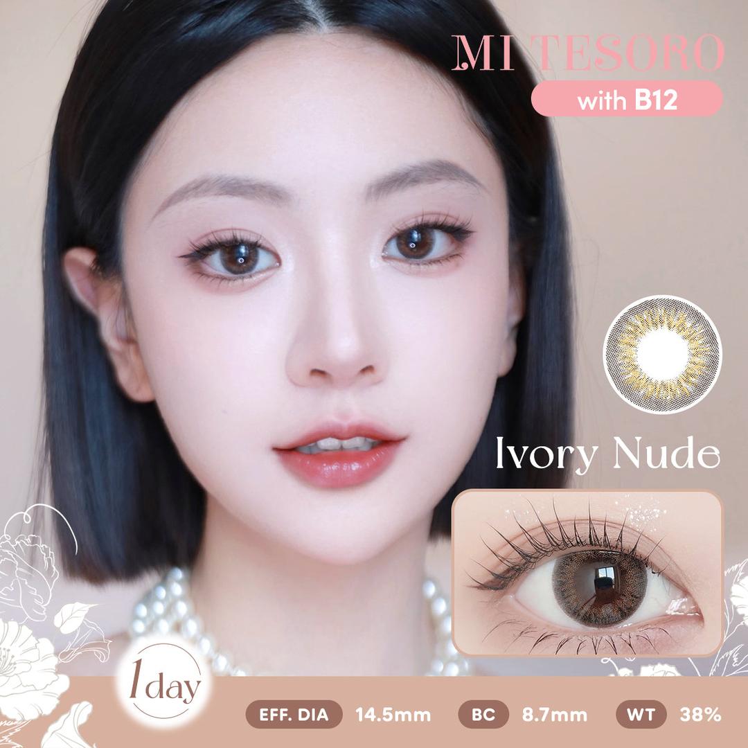 Ivory Nude-Mi Tesoro 1 Day Color Con 10pcs (Eff Dia:14.5mm)
