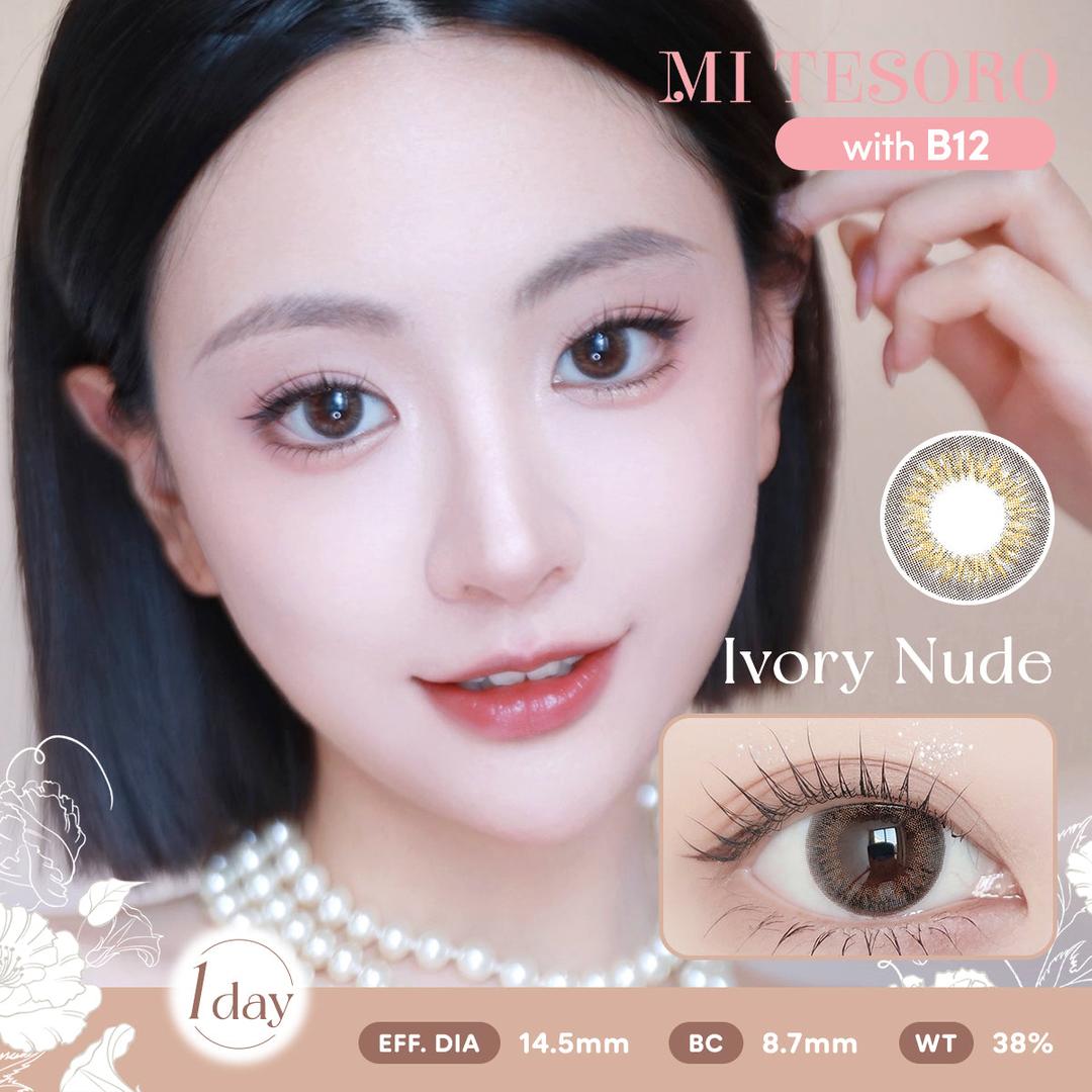 Ivory Nude-Mi Tesoro 1 Day Color Con 10pcs (Eff Dia:14.5mm)