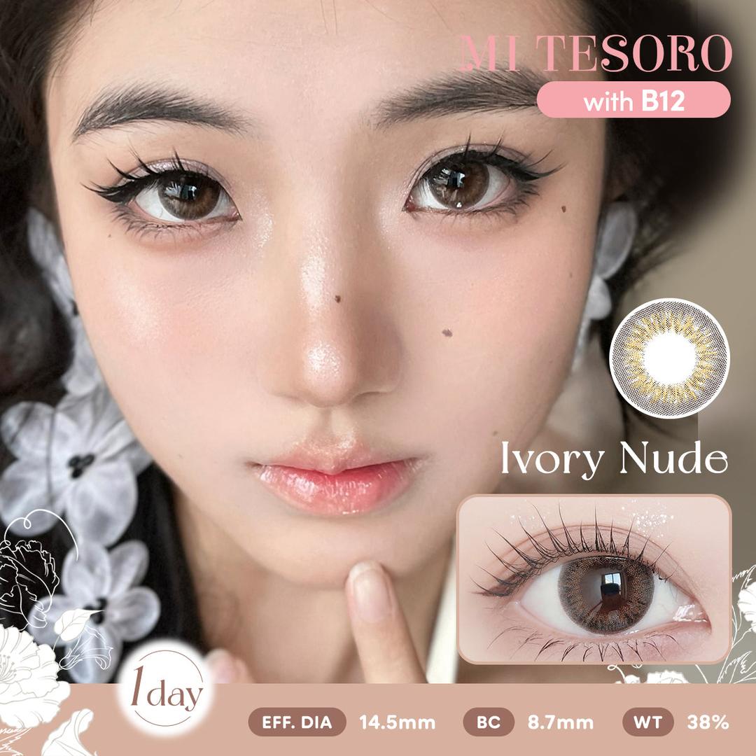 Ivory Nude-Mi Tesoro 1 Day Color Con 10pcs (Eff Dia:14.5mm)