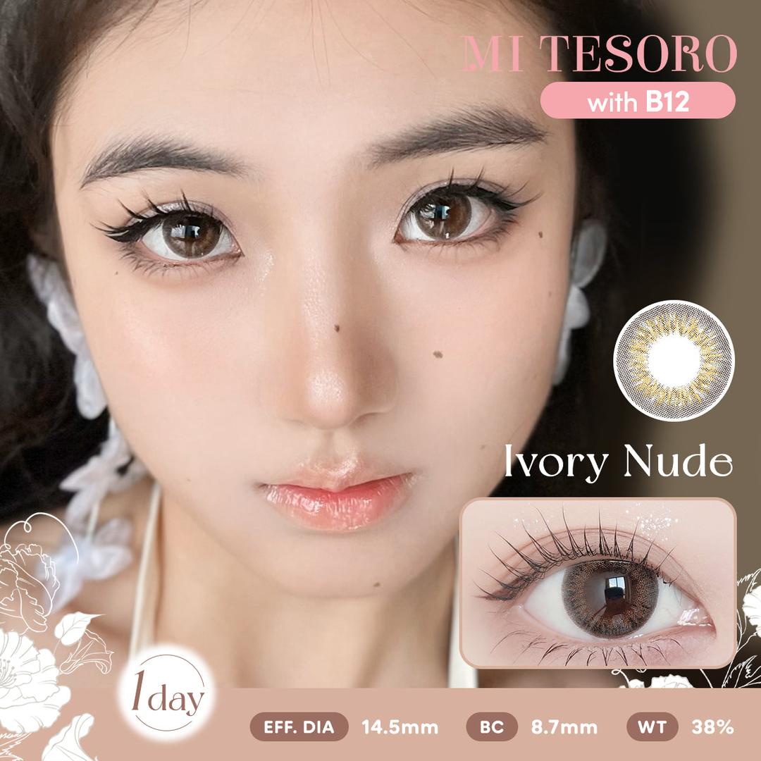 Ivory Nude-Mi Tesoro 1 Day Color Con 10pcs (Eff Dia:14.5mm)