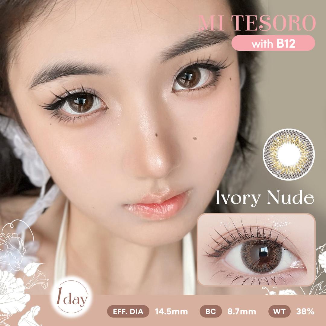 Ivory Nude-Mi Tesoro 1 Day Color Con 10pcs (Eff Dia:14.5mm)