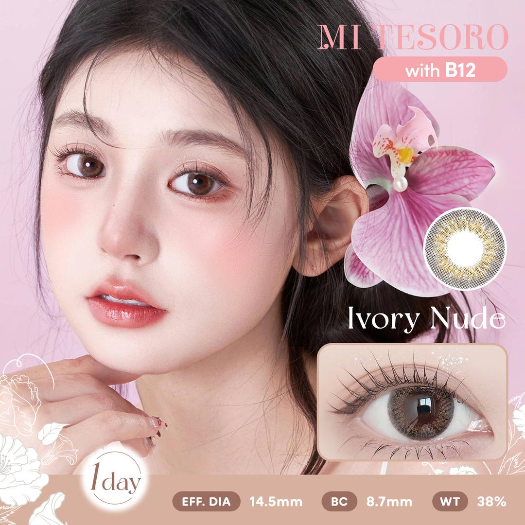 Ivory Nude-Mi Tesoro 1 Day Color Con 10pcs (Eff Dia:14.5mm)