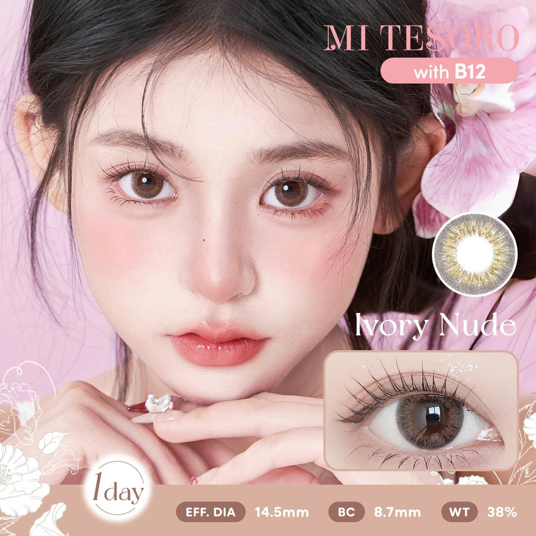 Ivory Nude-Mi Tesoro 1 Day Color Con 10pcs (Eff Dia:14.5mm)