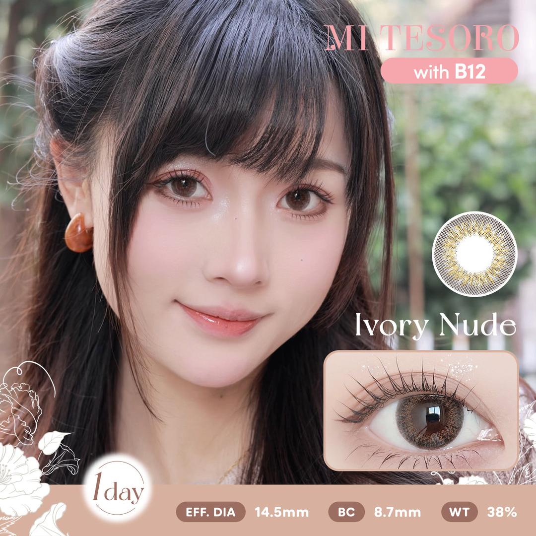 Ivory Nude-Mi Tesoro 1 Day Color Con 10pcs (Eff Dia:14.5mm)