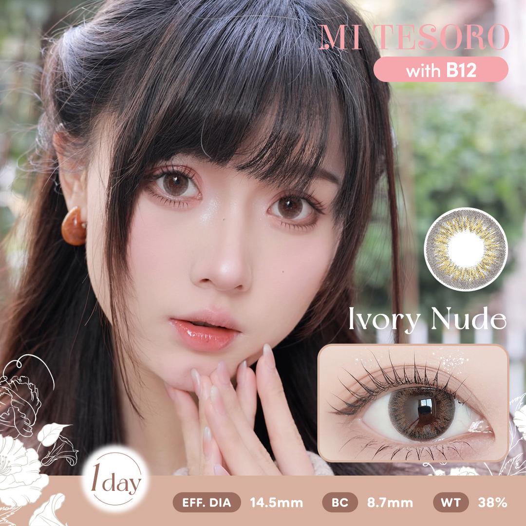 Ivory Nude-Mi Tesoro 1 Day Color Con 10pcs (Eff Dia:14.5mm)