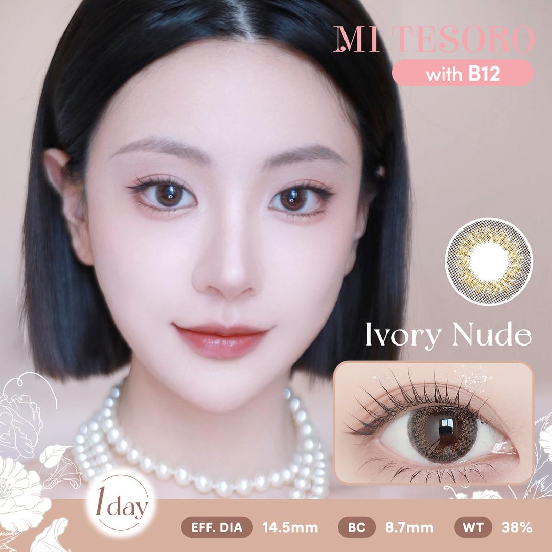 Ivory Nude-Mi Tesoro 1 Day Color Con 10pcs (Eff Dia:14.5mm)