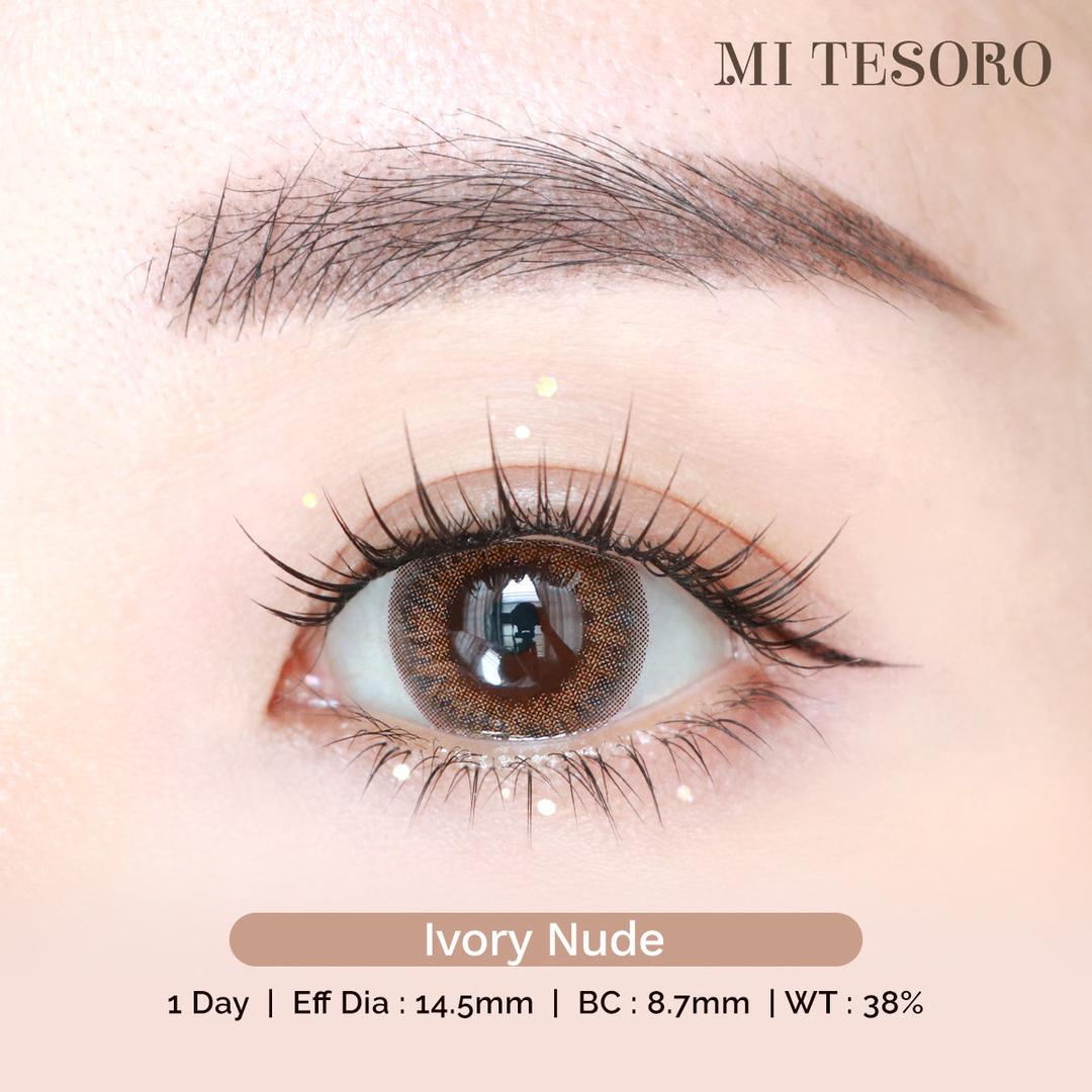 Ivory Nude-Mi Tesoro 1 Day Color Con 10pcs (Eff Dia:14.5mm)