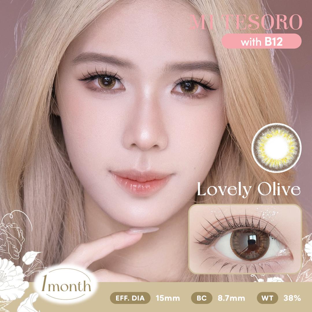 Lovely Olive-Mi Tesoro Monthly Color Con 2pcs (Eff Dia:15mm)