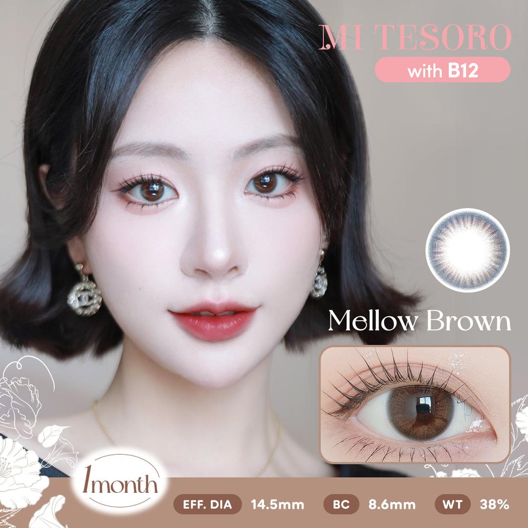 Mellow Brown-Mi Tesoro Monthly Color Con 2pcs (Eff dia:14.5mm)