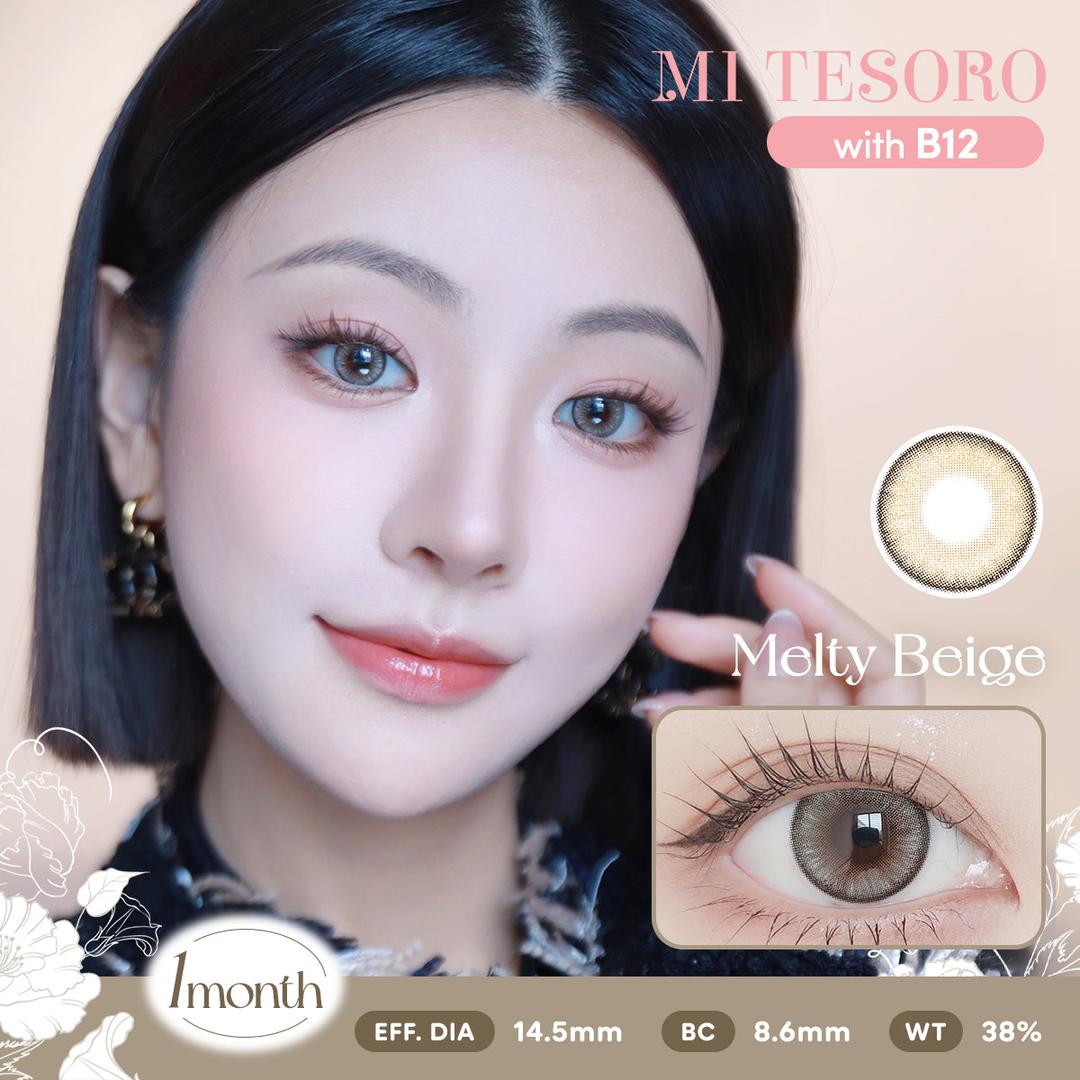 Melty Beige-Mi Tesoro Monthly Color Con 2pcs (Eff dia:14.5mm)