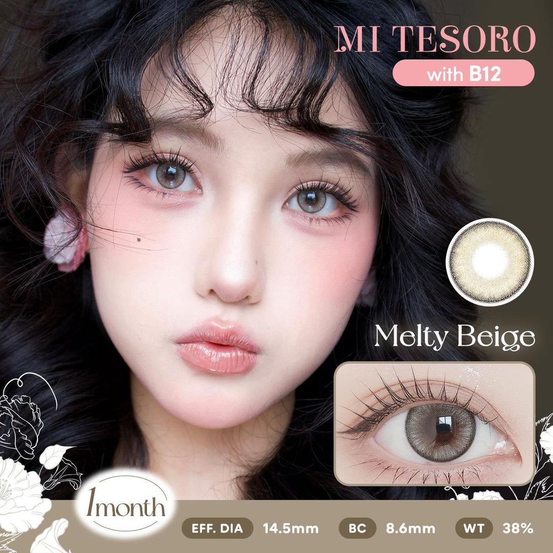 Melty Beige-Mi Tesoro Monthly Color Con 2pcs (Eff dia:14.5mm)