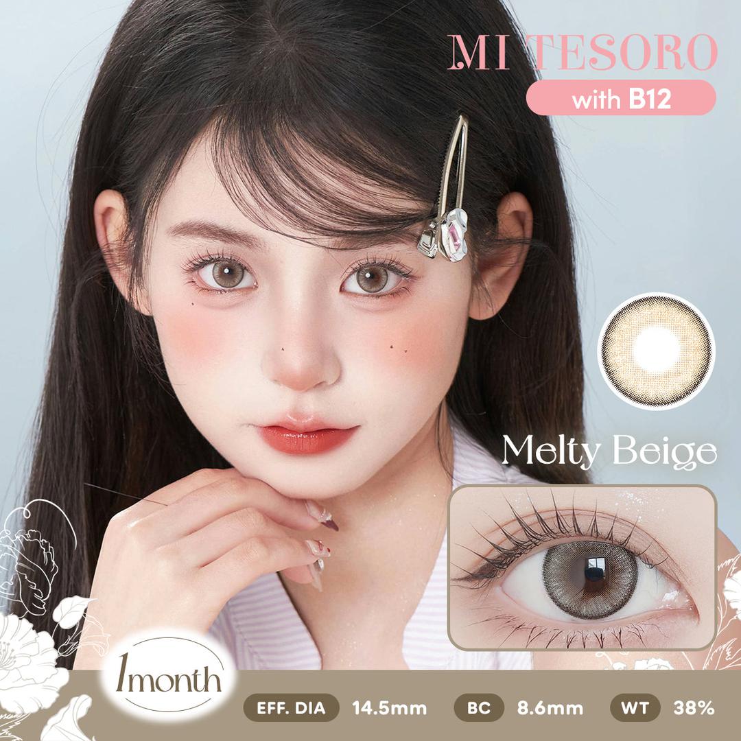 Melty Beige-Mi Tesoro Monthly Color Con 2pcs (Eff dia:14.5mm)