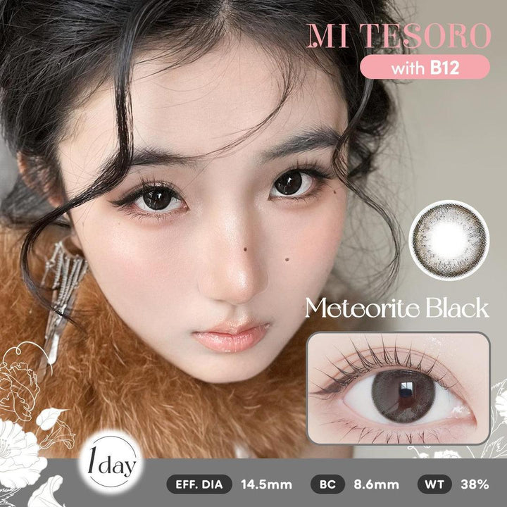 (Trial Pack)Meteorite Black-Mi Tesoro 1 Day Color Con 2pcs