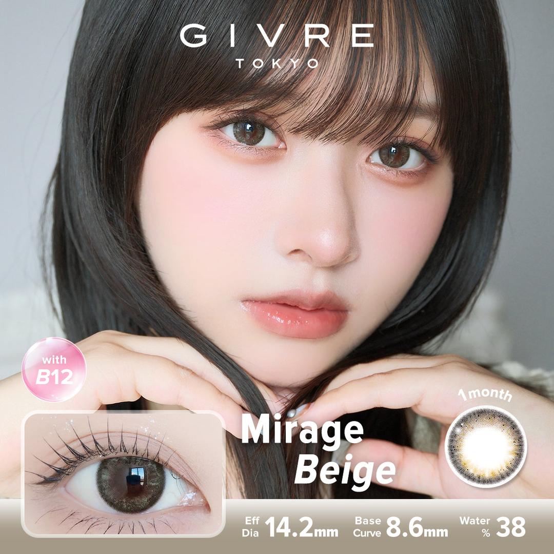 Mirage Beige-Givre Monthly Color Con 2pcs (Eff Dia:14.2mm)