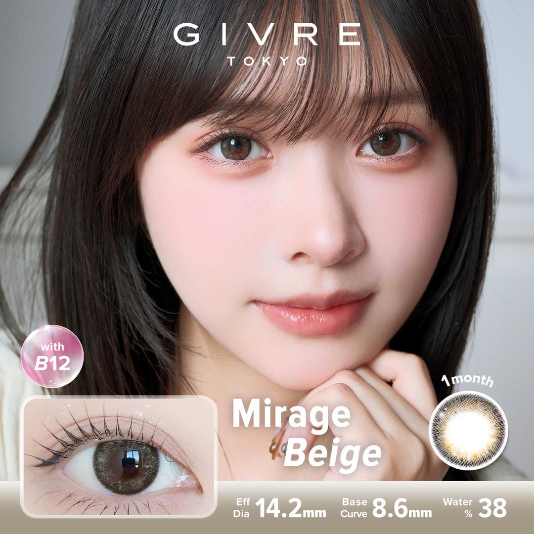 Mirage Beige-Givre Monthly Color Con 2pcs (Eff Dia:14.2mm)
