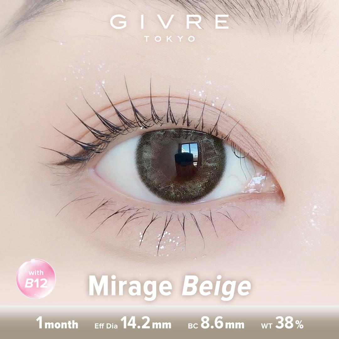 Mirage Beige-Givre Monthly Color Con 2pcs (Eff Dia:14.2mm)