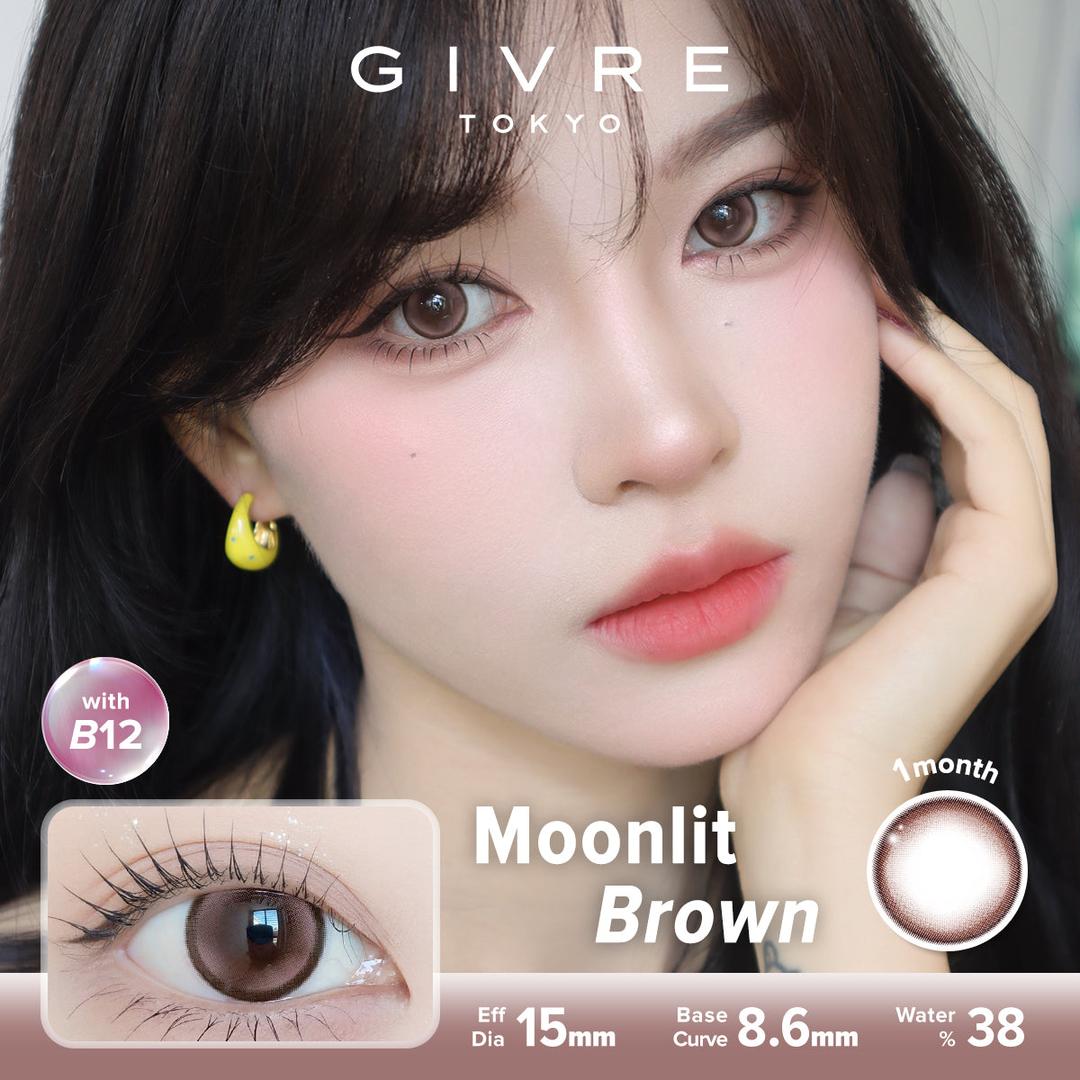 Moonlit Brown-Givre Monthly Color Con 2pcs (Eff Dia:15mm)