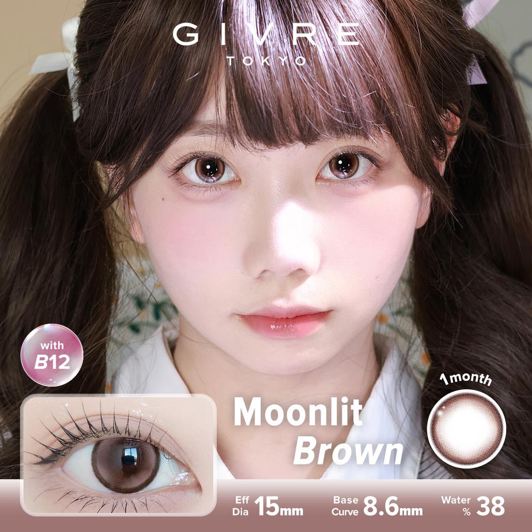 Moonlit Brown-Givre Monthly Color Con 2pcs (Eff Dia:15mm)