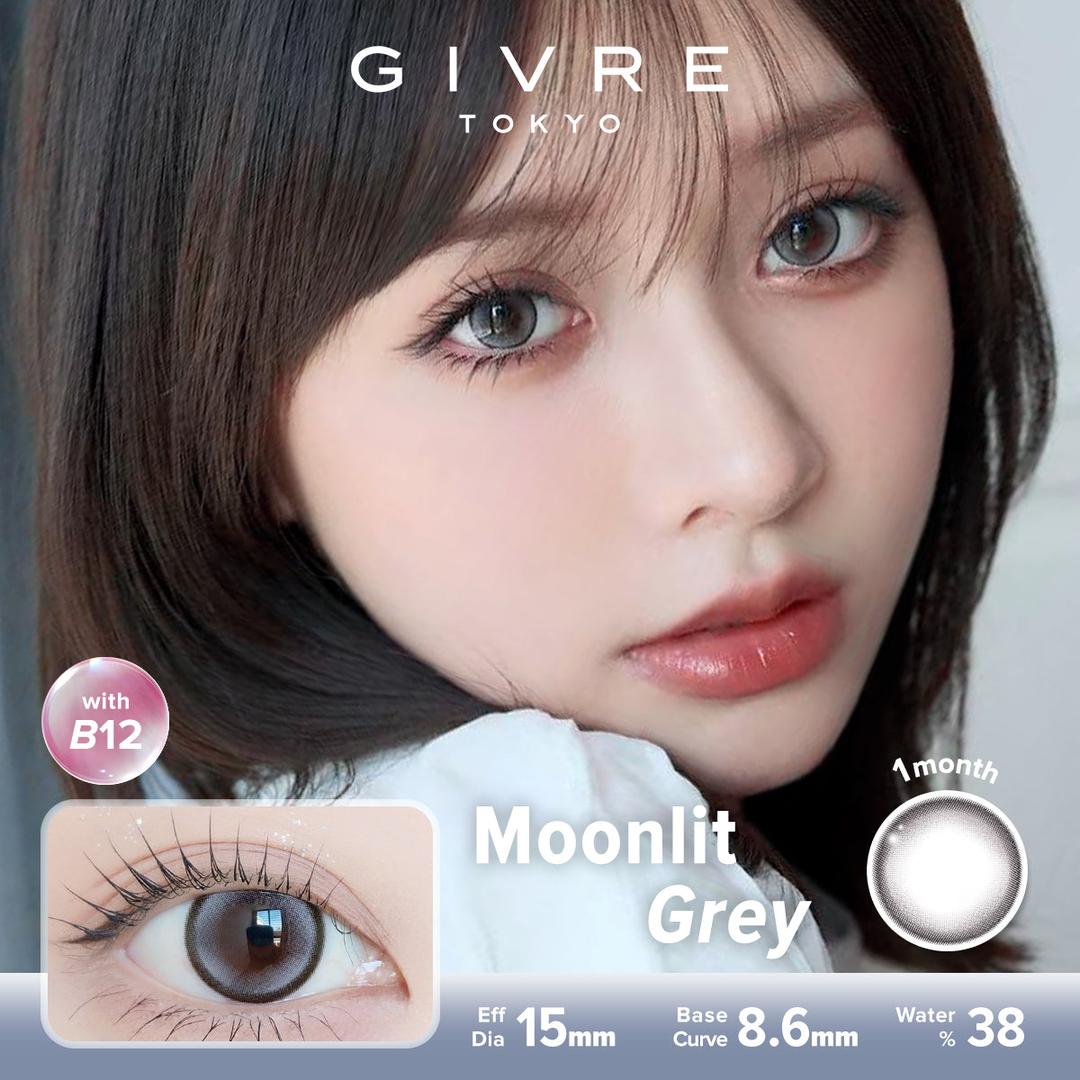 Moonlit Grey-Givre Monthly Color Con 2pcs (Eff Dia:15mm)