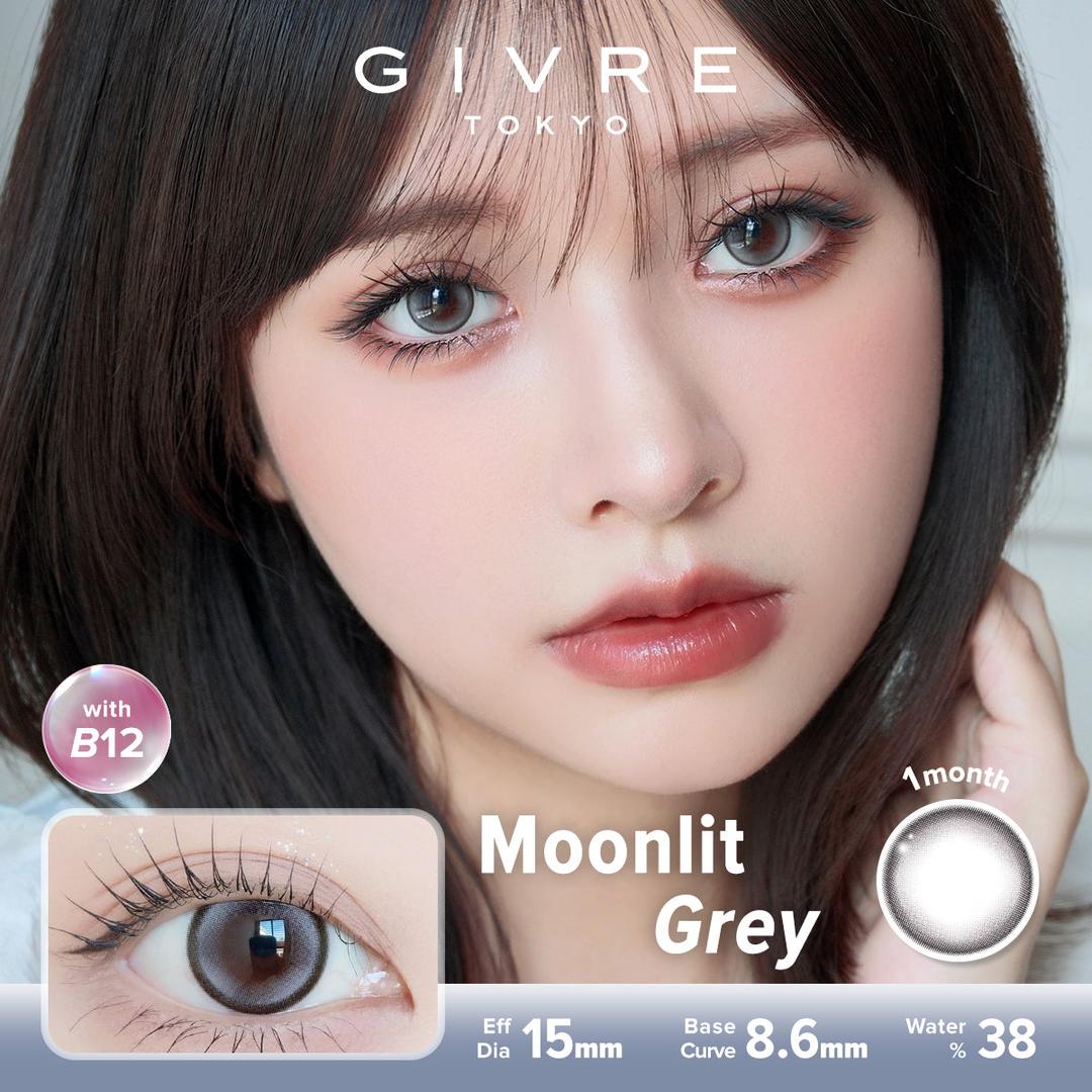 Moonlit Grey-Givre Monthly Color Con 2pcs (Eff Dia:15mm)