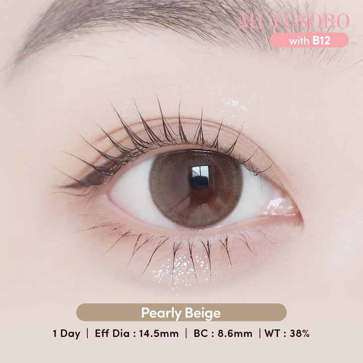 Pearly Beige-Mi Tesoro 1 Day Color Con 10pcs