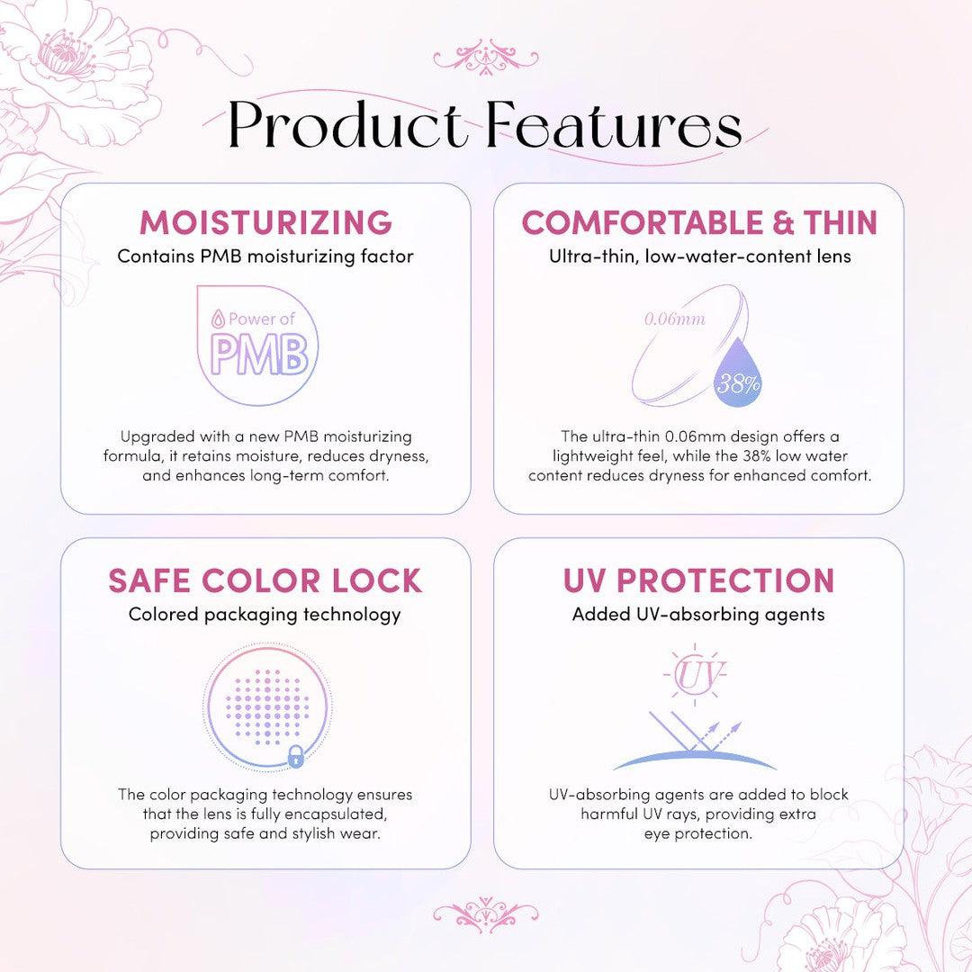 Hug Berry-Mi Tesoro 1 Day Color Con 10pcs (Eff dia:14.2mm)