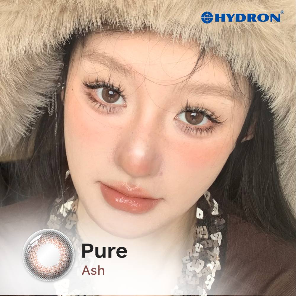 Pure Ash-Pure Plus Silicone Hydrogel 1 Day Color Contact Lens 10pcs (Eff dia:14.5mm)