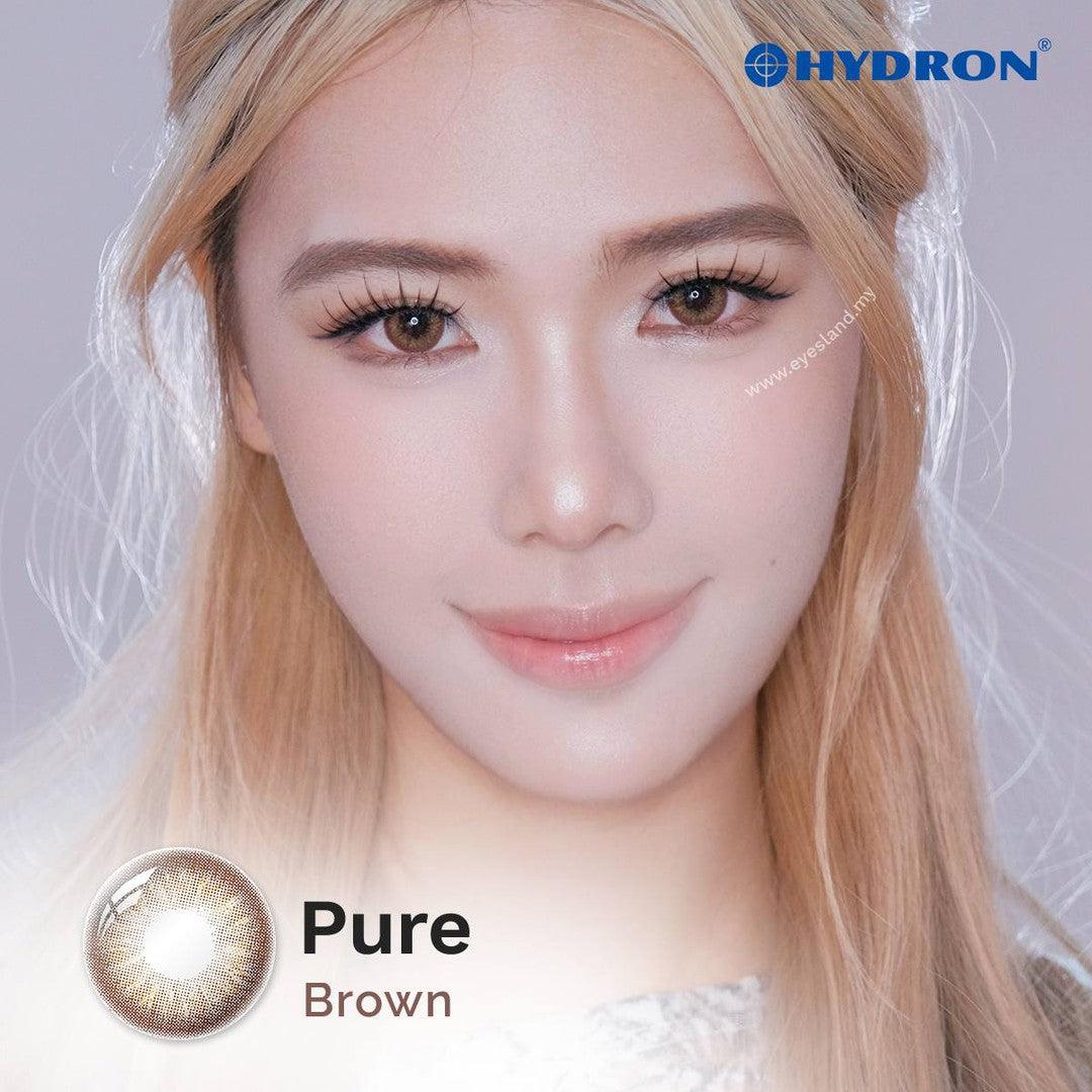 Pure Brown-Pure Plus Silicone Hydrogel 1 Day Color Contact Lens 10pcs (Eff dia:15mm)