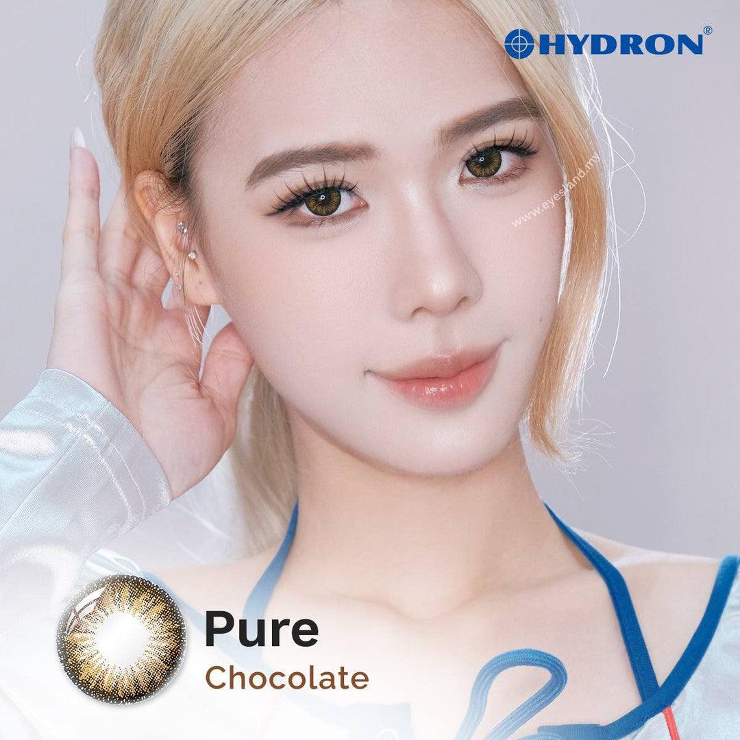 Pure Chocolate-Pure Plus Silicone Hydrogel 1 Day Color Contact Lens 10pcs (Eff dia:15mm)