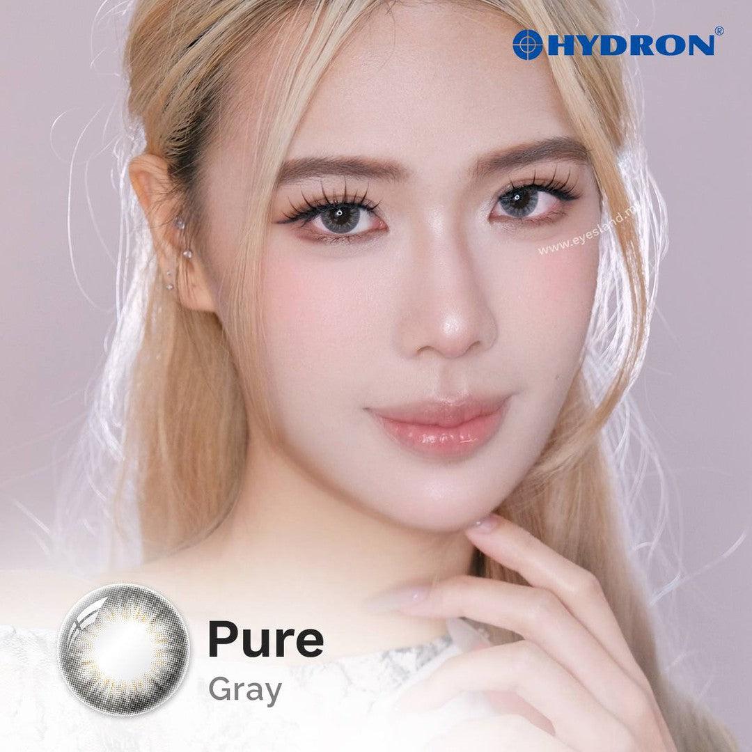 Pure Color Days Pure Grey-Pure Plus Silicone Hydrogel 1 Day Color Contact Lens 10pcs ...