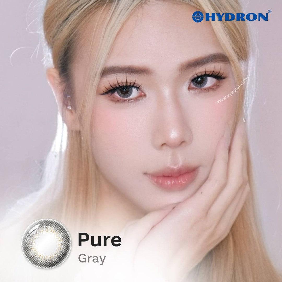 Pure Grey-Pure Plus Silicone Hydrogel 1 Day Color Contact Lens 10pcs (Eff dia:14.2mm)